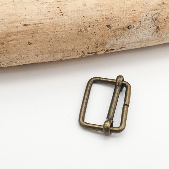 20mm Adjustable Buckle, Antique Brass - Maison Klem
